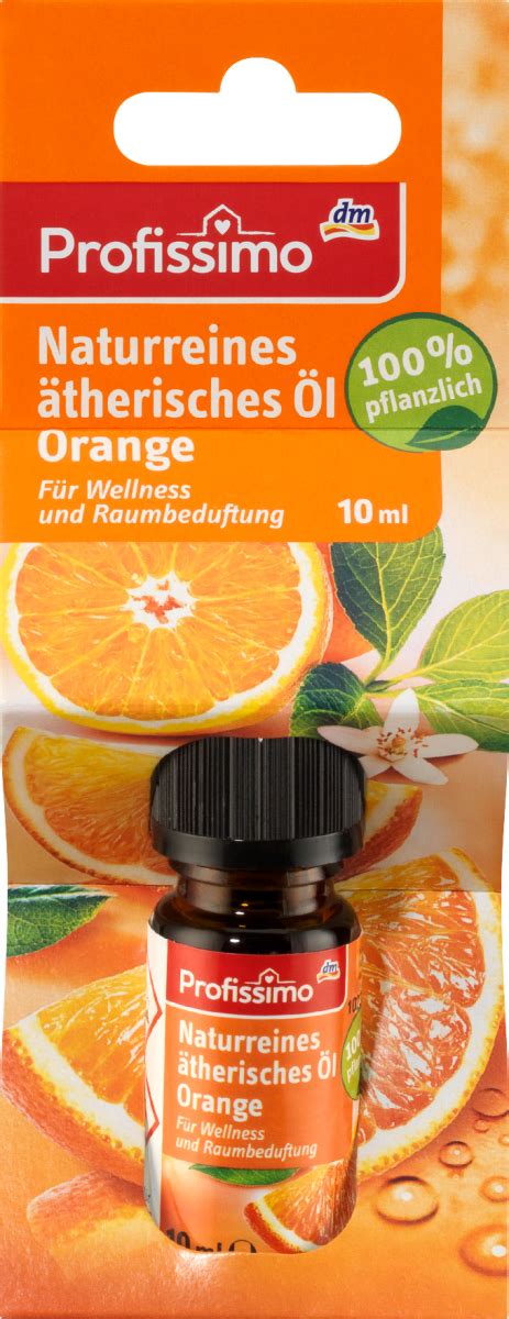 Profissimo Duftöl Naturreines ätherisches Öl Orange 10 ml dauerhaft