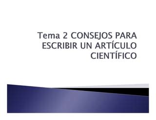 Cómo Escribir y Publicar Artículos Científicos pdf