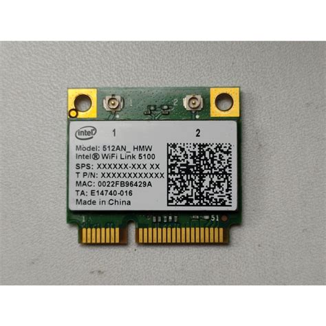 Jual Et Wfi Itl Card Wifi Chip Laptop Intel An Hmw Pd Anh