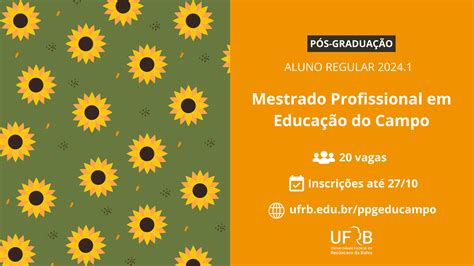 UFRB abre seleção para 20 vagas do Mestrado Profissional em Educação do