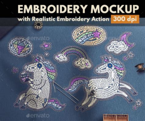 Unique Embroidery Mockup Psd Templates Mockup Den