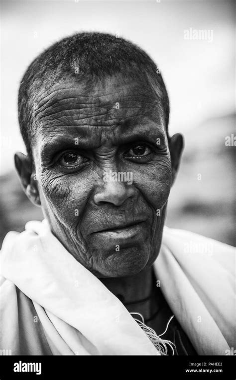 Omo Valley Ethiopia Sep Portrait Of An Unidentified