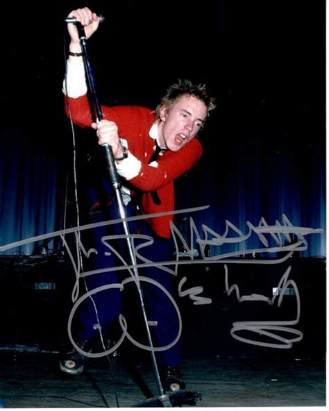 Johnny John Lydon Rotten Signed Autographed X Sex Pistols Photo Etsy