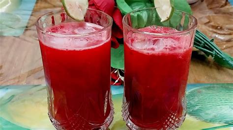 তরমুজের জুস রেসিপি How To Make Watermelon Juice Recipe Viral Youtube