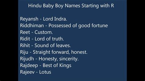 Unique Hindu Boy Names