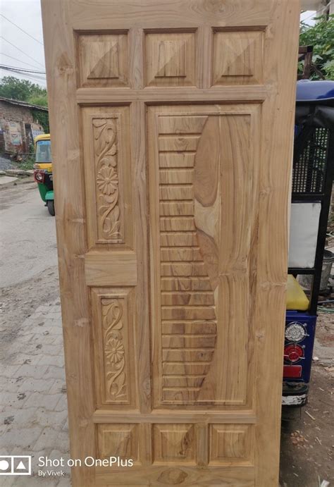 Exterior Teak Wood Door For Home At 800 Sq Ft In Varanasi ID