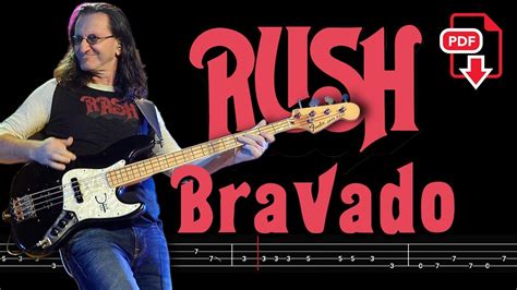 Rush Bravado Bass Tabs Notation Chamisbass Rushbass Basstabs