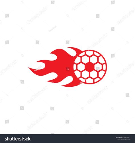 Football Logo Sign Vector Fire Stock Vector (Royalty Free) 1060915322 ...