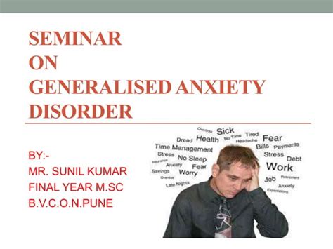 GENERALISED ANXIETY DISORDER PPT