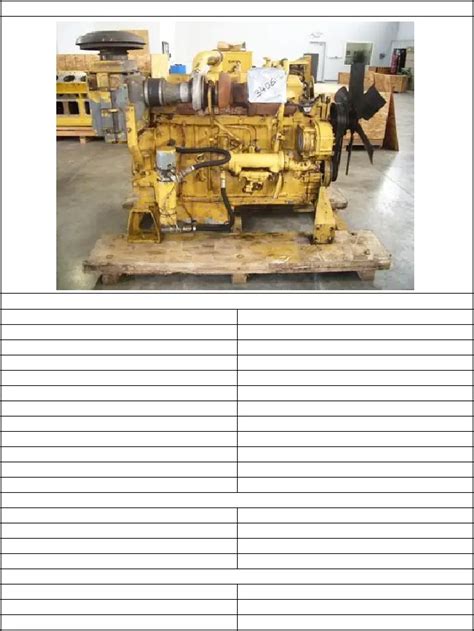 Ficha Técnica Cat 3406 PDF Motor Diesel Tanks Note Cards