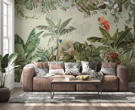 Tropical Garden Wall Murals Déco Wallpaper