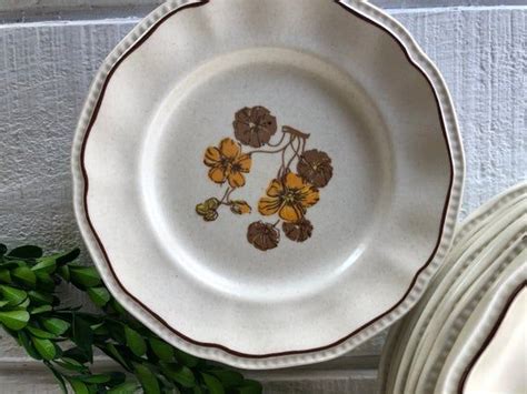 Vintage Canterbury By Kensington Staffordshire Ironstone Plates Dinner