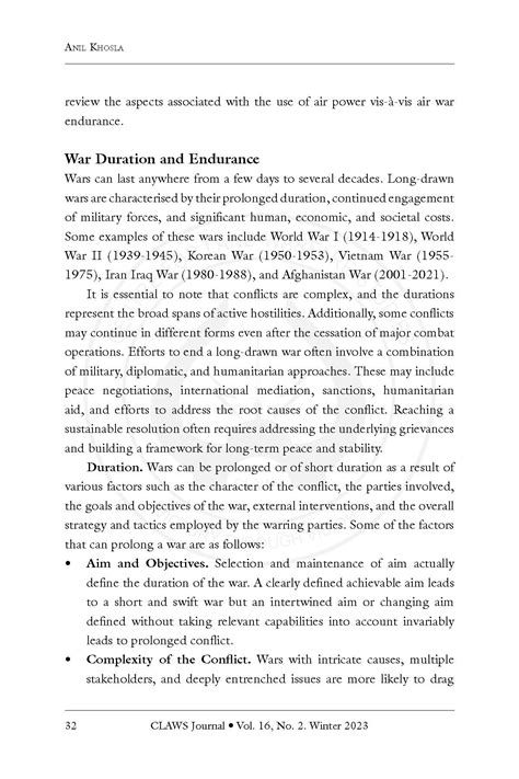 439: AIR POWER AND WAR ENDURANCE IN INDIAN CONTEXT – Air Marshal's