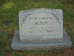 Ruth Earlene Alsup M Morial Find A Grave