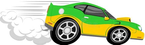 Desenhos Animados Do Carro De Corridas Ilustração do Vetor - Ilustração ...