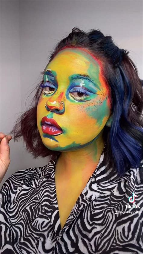 Painting Come To Life Ig Grabby Patty In Carnival Face