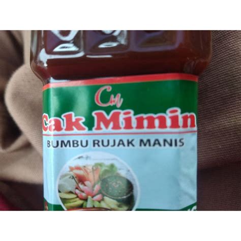 Jual Bumbu Rujak Manis Cak Mimin Ml Produksi Terbaru Shopee