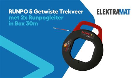 RUNPO 5 Getwiste Trekveer Met 2x Runpogleiter In Box 30m YouTube