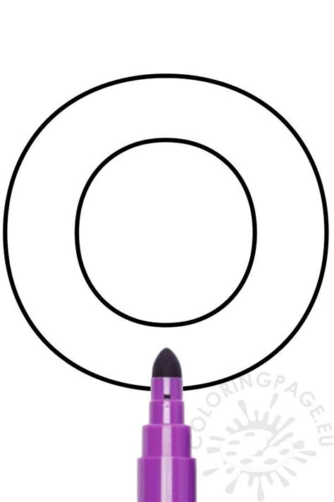 Letter O Template Printable | Coloring Page