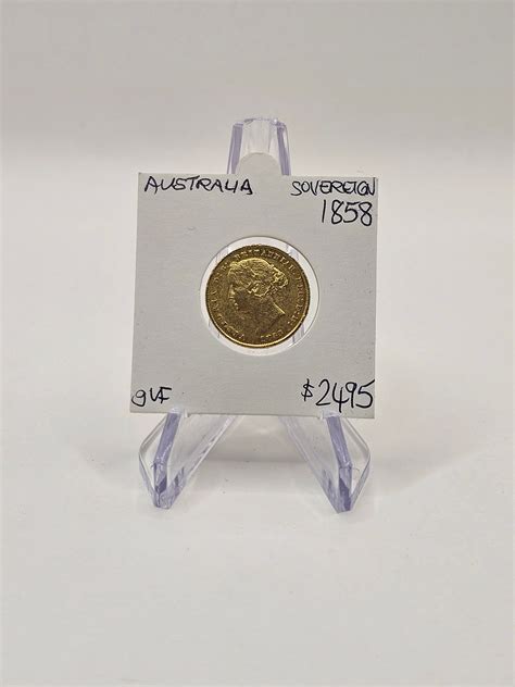 1858 Australian Sovereign Bundy Coins