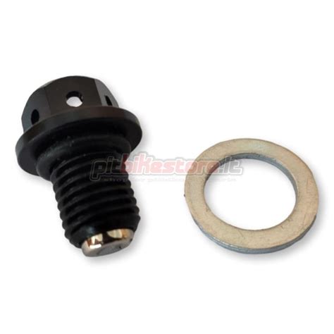 BLACK MAGNETIC OIL DRAIN BOLT