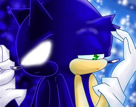 Dark Sonic And Sonic By Darksonicsthmc On Deviantart