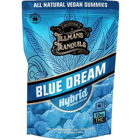 Blue Dream Delta 9 Gummies 240mg Hybrid Indica Sativa