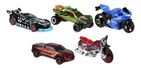 Kit 05 De Hot Wheels Sortidos Sem Repetição Parcelamento sem juros