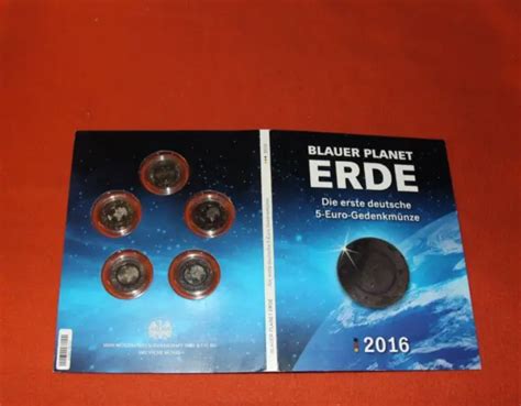 Brd Blauer Planet Erde Euro Gedenkm Nze Kpl Im Blister Eur