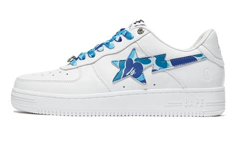 A Bathing Ape Bape Sta Low White ABC Camo Blue - Sneakers