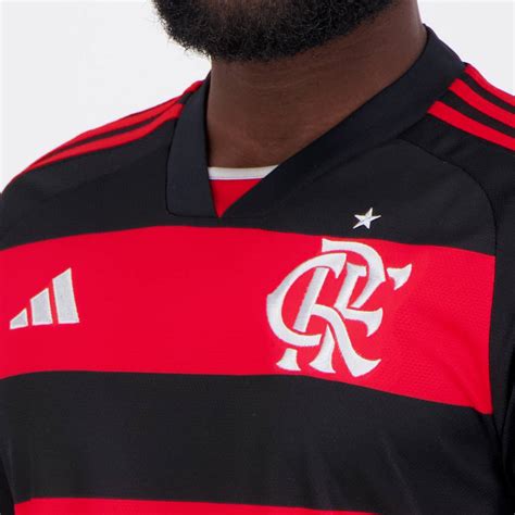 Camisa Adidas Flamengo I 2024 Manga Longa FutFanatics