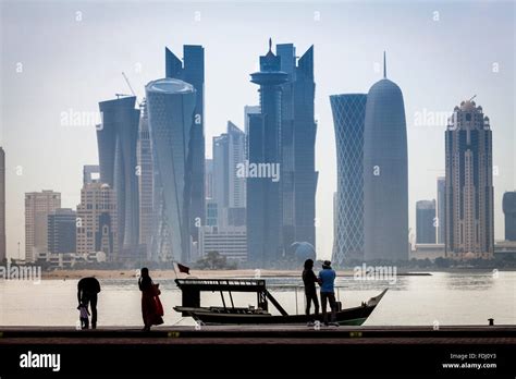 Doha Skyscrapers, Doha, Qatar Stock Photo - Alamy