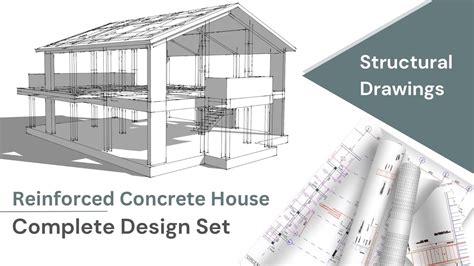 Complete Structural Design Drawings For A Reinforced Concrete House Youtube