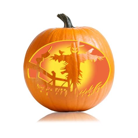 Scarecrow Pumpkin Carving Stencil - Ultimate Pumpkin Stencils