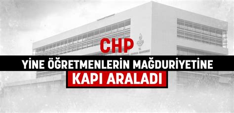 Ali Yal In On Twitter Chp Yine Retmenlerin Ma Duriyetine Kap