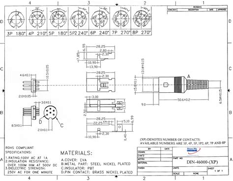 8 Pin DIN Male Solder Connector Plastic 270 Style ShowMeCables