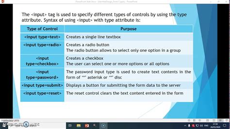 Html Forms Radio Element Youtube