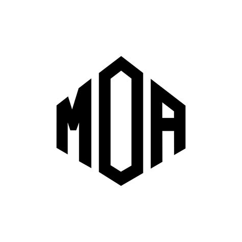 MOA letter logo design with polygon shape. MOA polygon and cube shape ...