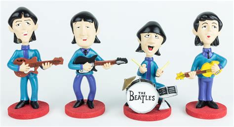 Lot Beatles Beatles Animation Bobble Head Dolls