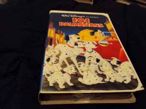 RUBAN VHS WALT Disneys Classic 101 Dalmations Diamant Noir 1263 EUR 223