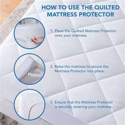 Wholesale Queen Size Waterproof Mattress Pad Protector Breathable Quilted Mattress Cover