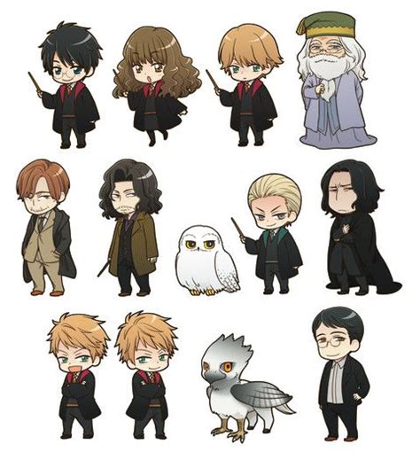 Harry Potter Kawaii Designs Draft Pottermore Harry Potter Anime