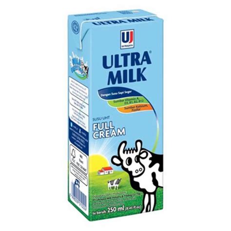 Jual Ultra Milk UHT Full Cream 250ml Shopee Indonesia