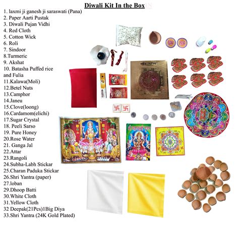 Buy Kaanus Complete Diwali Puja Kit Deepawali Pooja Kit Diwali