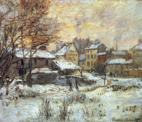 Claude Monet Snow At Sunset Argenteuil In The Snow In United