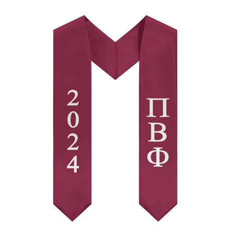 Pi Beta Phi 2024 Graduation Stole Pi Phi Stoles Designergreek Designergreek2