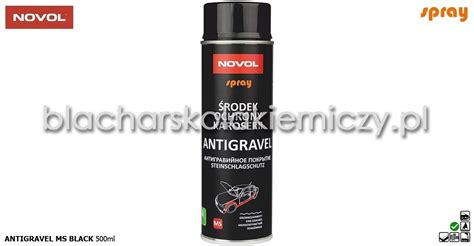 NOVOL SPRAY ANTIGRAVEL MS BLACK 500ml Środek Ochrony Karoserii Czarny