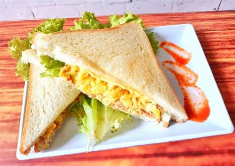 Resep 130 Tuna Mayo Egg Cheese Sandwich Oleh Putri Cantika Cookpad