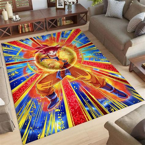 Son Goku Dragon Ball Z Teppich Amzpodprints