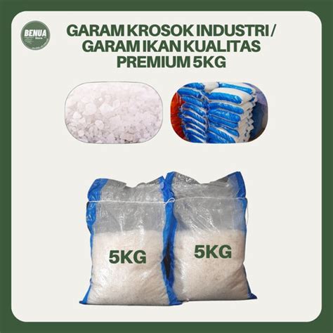 Jual Garam Ikan Kasar Kristal Krosok Lokal Premium Garam Industri